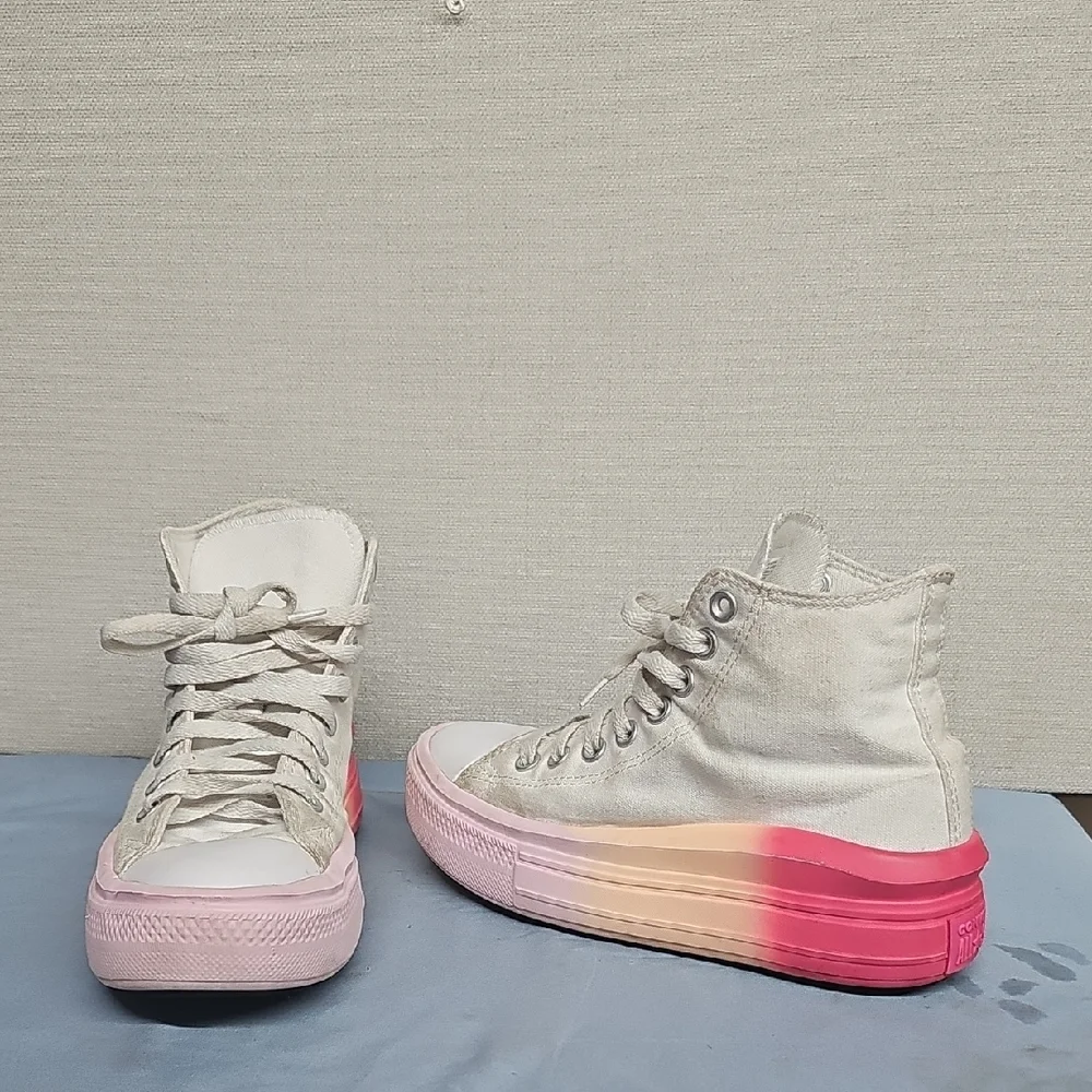 CONVERSE CTAS MOVE PLATFORM BRIGHT OMBRE YOUTH SNEAKERS BFPM-09-014